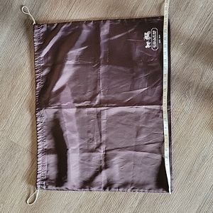 Brown satin Coach duster bag-new